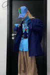 Walter Van BeirendonCK Star Shirt AW22-23 6006 Blue